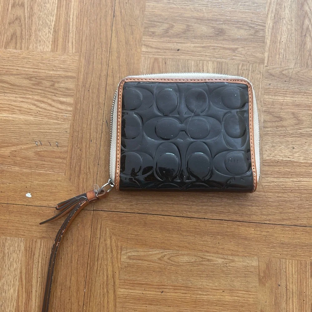 Coach Black and Brown Women's Wallet - Picture 2 of 5